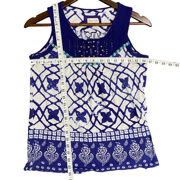 Anthropologie Meadow Rue Avellana Top Womens Size XS Sleeveless Crochet Boho - Picture 5 of 8
